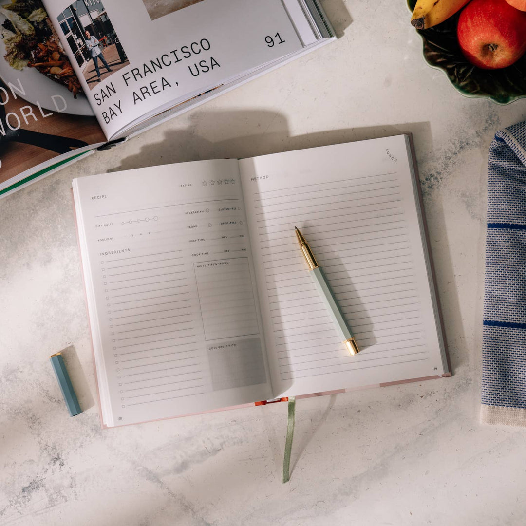 Foiled Hardcover Guided Recipe Journal