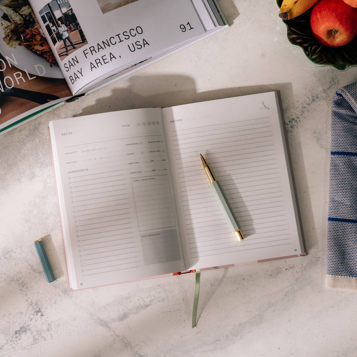 Foiled Hardcover Guided Recipe Journal