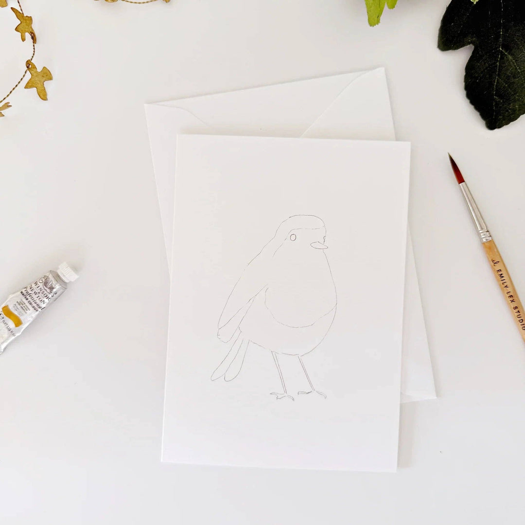 Paintable Watercolor Notecard Set