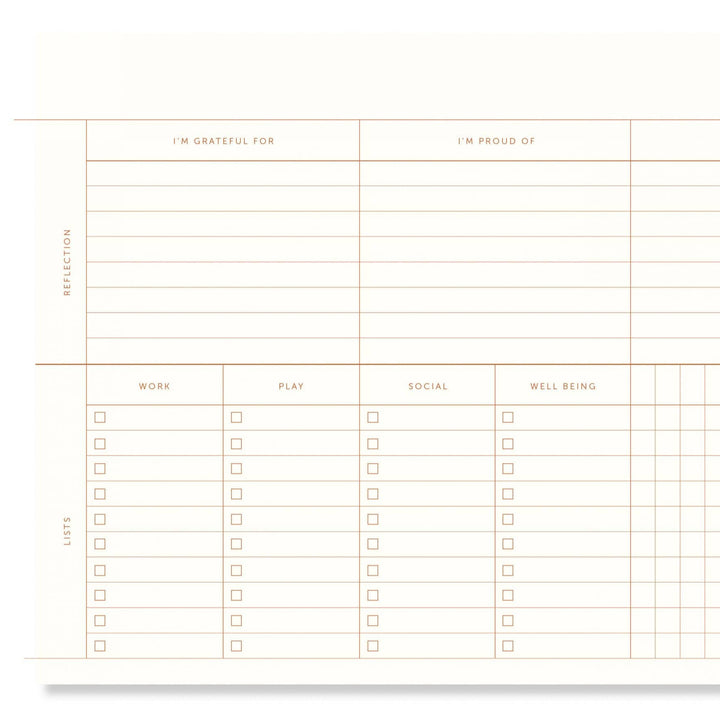 A-Journal Stationery Linen Desk Planner, Detail 2