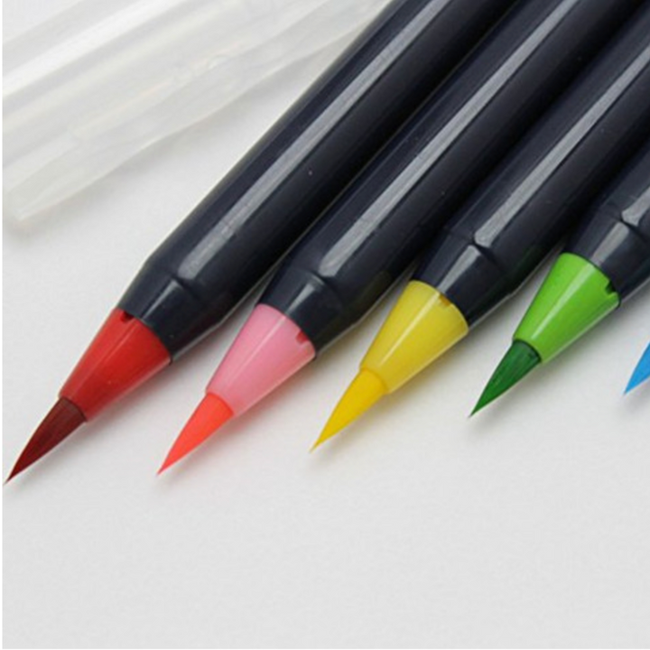 Akashiya Brush Pen Set, 20 Colors Detail