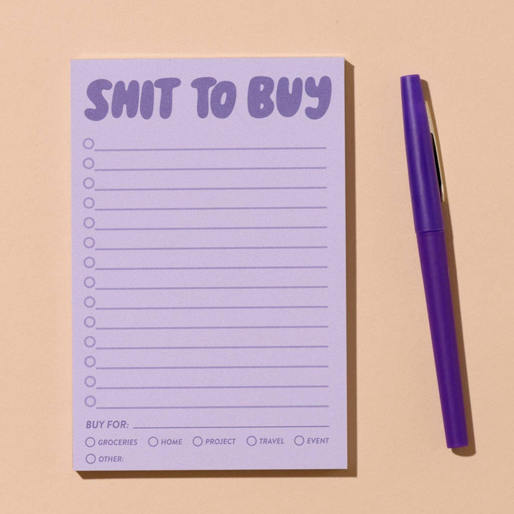 And Here We Are ,Shit To Buy Notepad