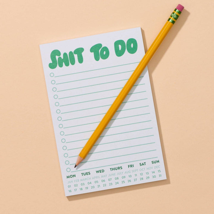 And Here We Are, Shit To Do Notepad