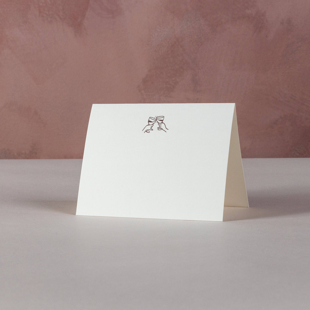 Anecdote Goods Blank Stationery Cards & Envelopes, Cheers