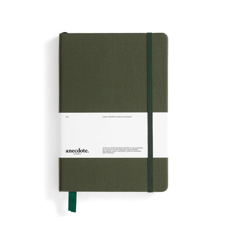 Anecdote Goods Daily Planner, Evergreen