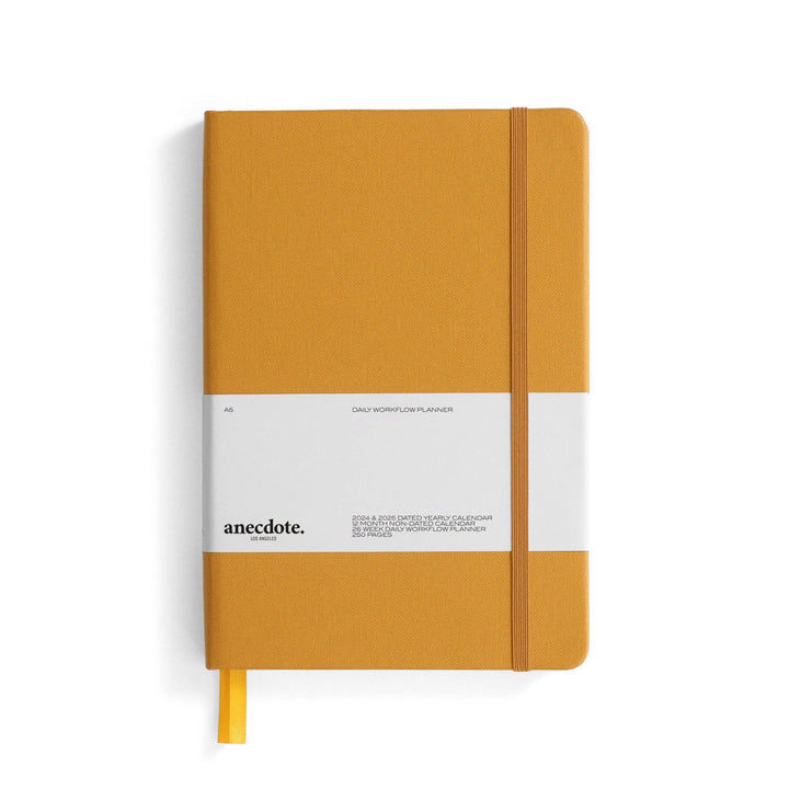 Anecdote Goods Daily Planner, Mustard