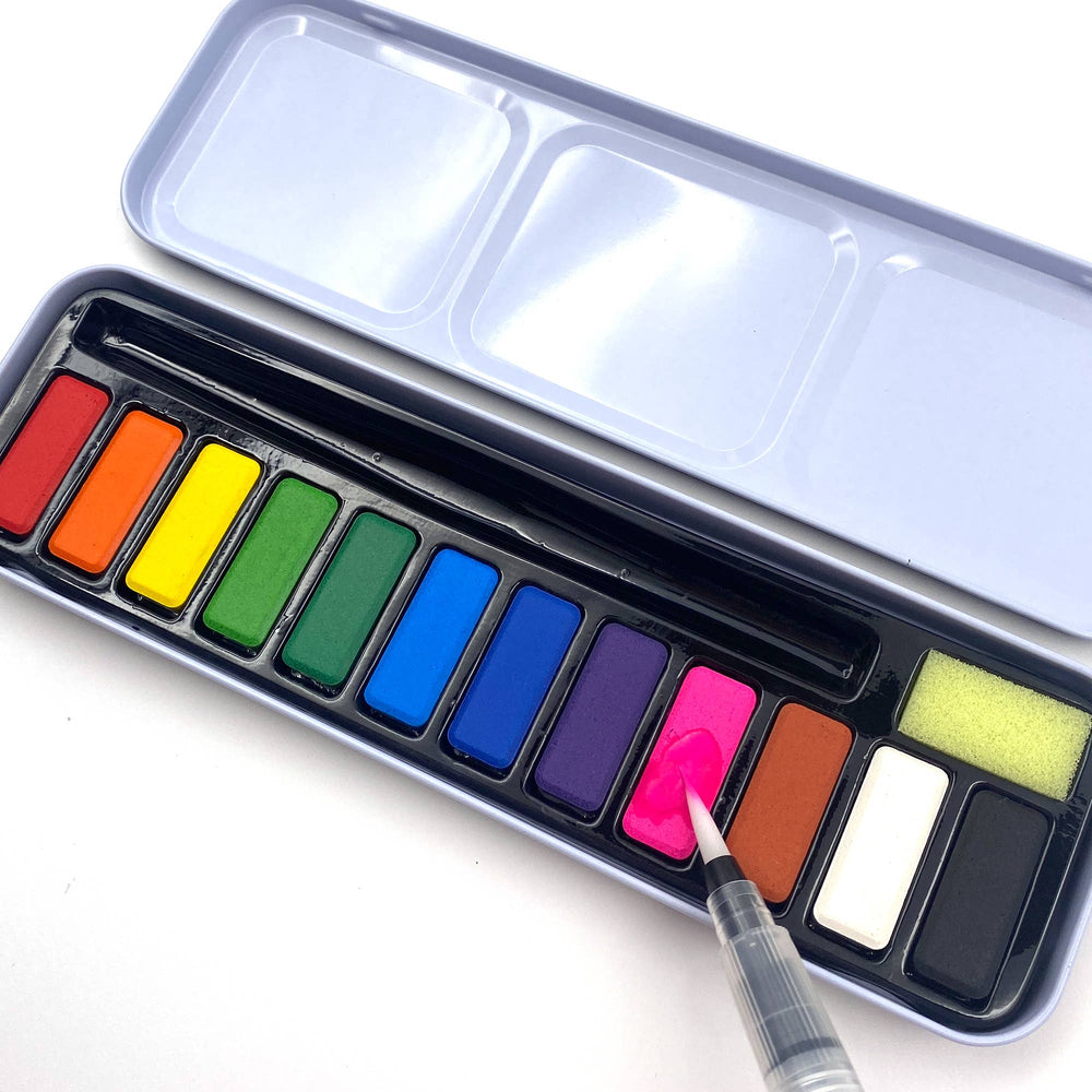 ArtSkills Watercolor Travel Paint Set, Detail