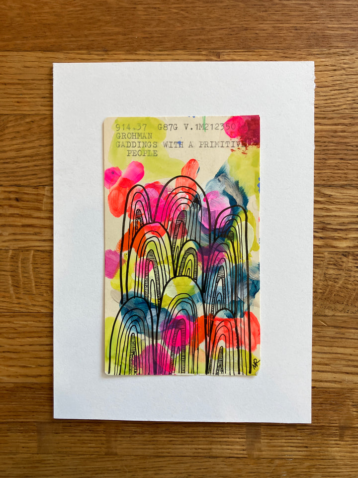 Abstract Art - Library Book Card