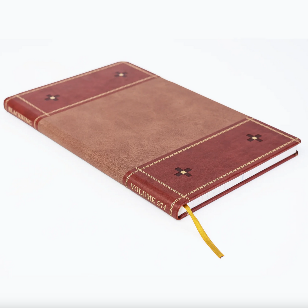 Blackwing 574 Ledger Notebook – Vegan Leather Cover, 152 Pages