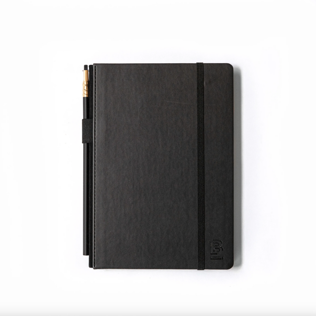 Blackwing Medium Slate Notebook, Blank Paper, Black