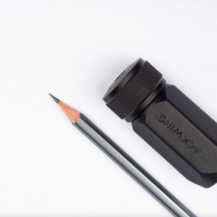 Blackwing One-Step Long Point Sharpener, Black, Detail