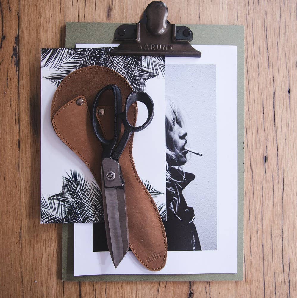 Brut Homeware All-Purpose Scissors & Buffalo Leather Sleeve, Detail 2