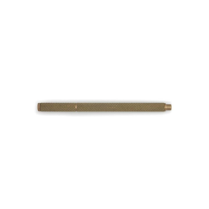 Brut Homeware Knurled Brass Pen, Capped