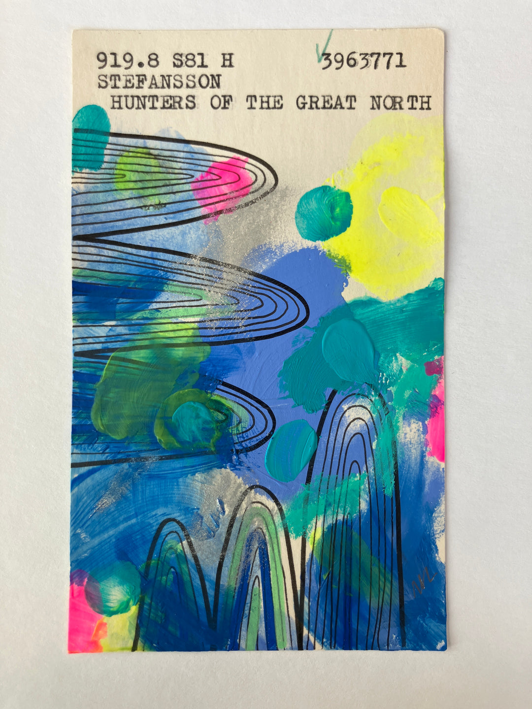 Abstract Art - Library Book Card