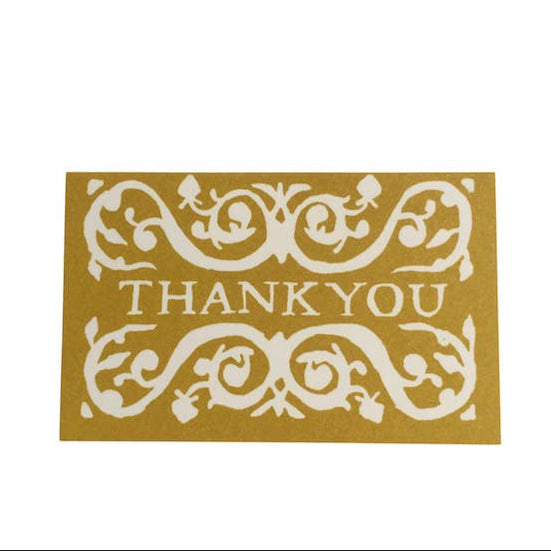 Cambridge Imprint Arabesque Thank You Gift Cards, Set of 6