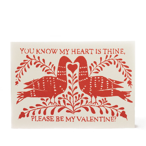 Cambridge Imprint Greeting Card, Be My Valentine