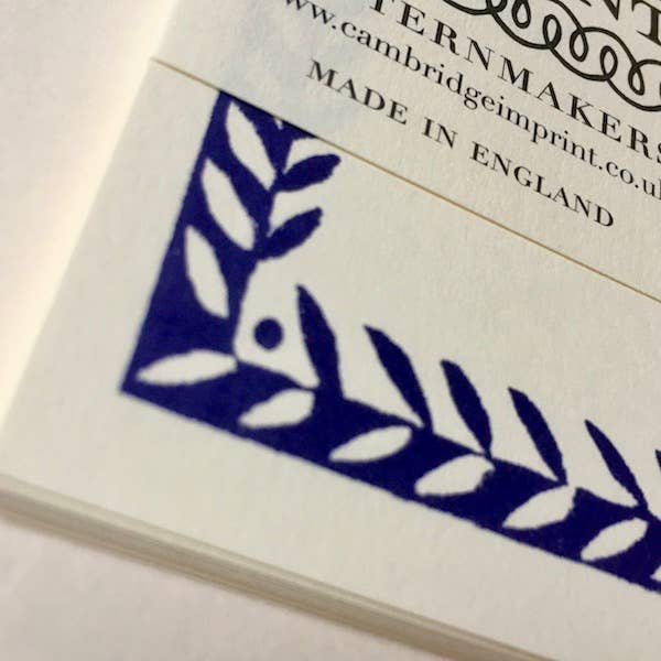 Cambridge Imprint Patterned Border Cards, Set of 10, Twilight, Detail