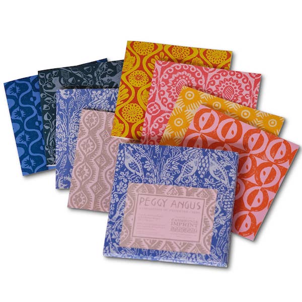 Cambridge Imprint Peggy Angus Patterned Cards, Set of 8