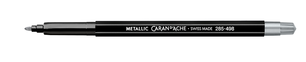 Caran d'Ache Fancolor Metallic Fibre Tip Pen, Silver