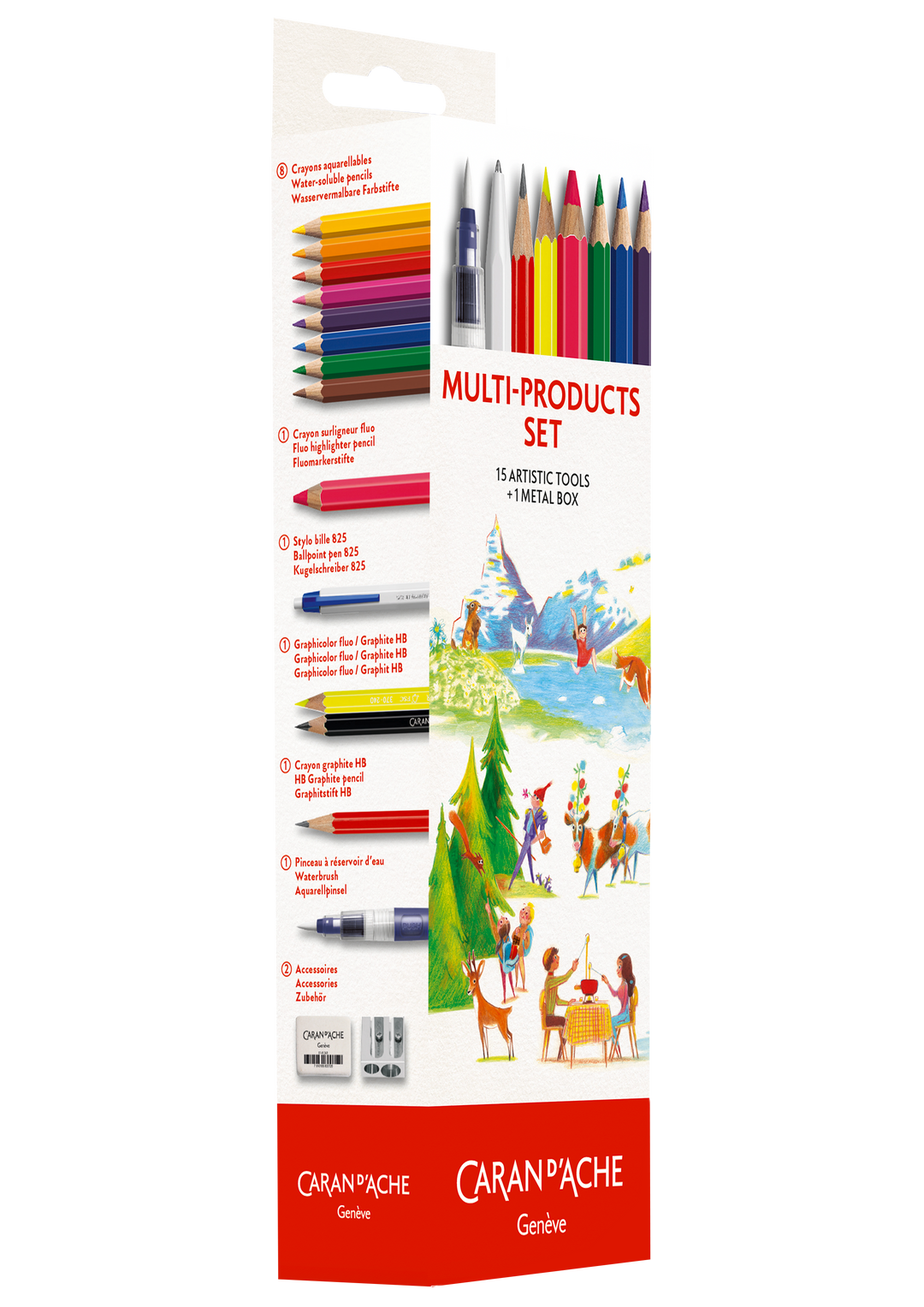 Caran d'Ache Back-to-School Multi-Products Set - Art & Writing Set