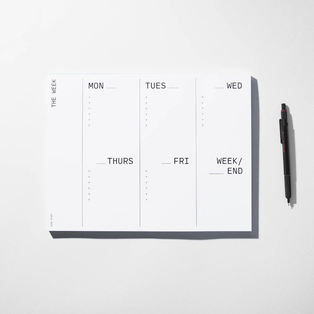 Case Study Large Weekly Desk Planner