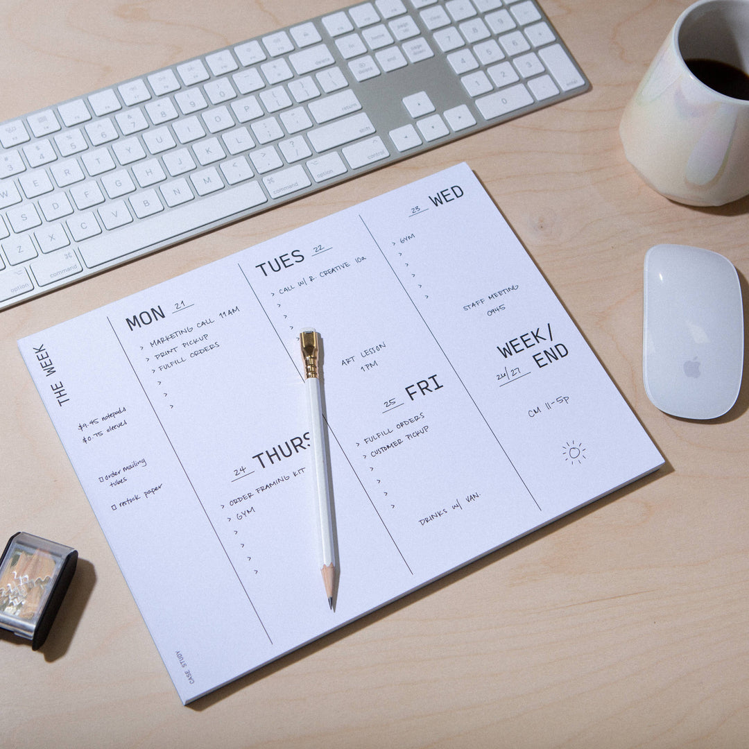 Case Study Large Weekly Desk Planner, Detail 2