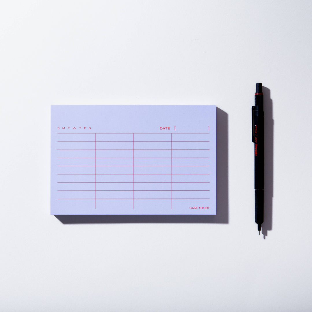 Case Study List Notepad, Detail 2