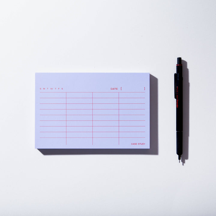 Case Study List Notepad, Detail 2