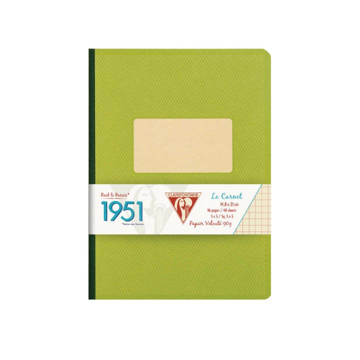 Clairefontaine 1951 Clothbound Notebook, Green