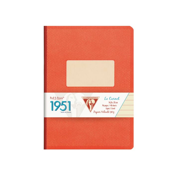 Clairefontaine 1951 Clothbound Notebook, Red