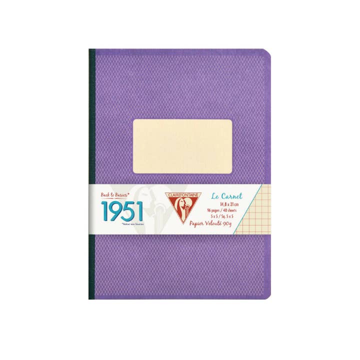 Clairefontaine 1951 Clothbound Notebook, Violet