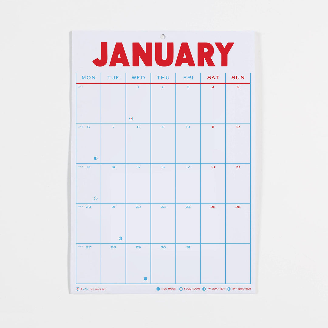 Crispin Finn 2025 Folding Calendar