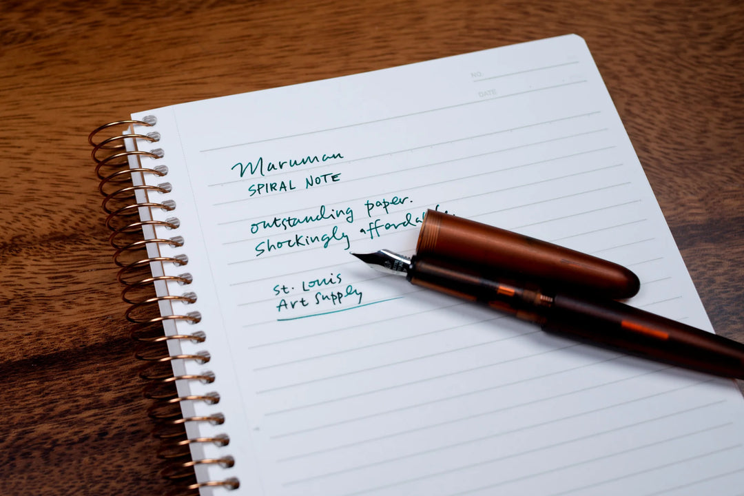 Black Lined Spiral Note Notebook