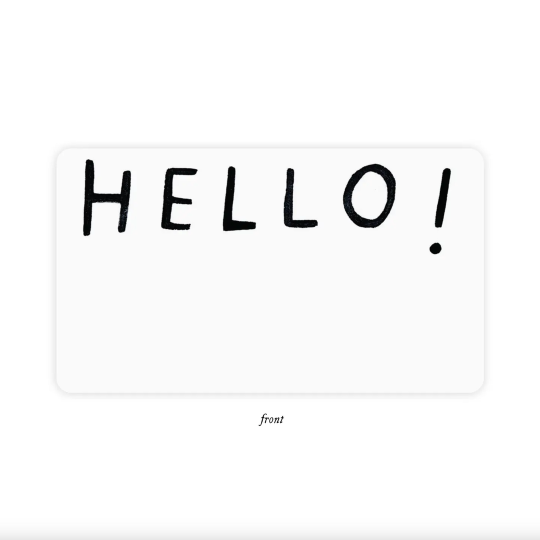 E. Frances Paper Little Note Cards, Hello, Front