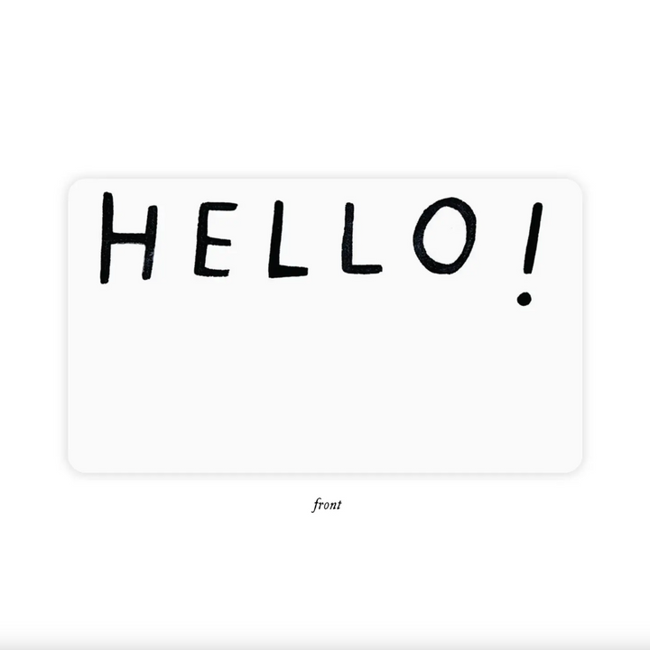 E. Frances Paper Little Note Cards, Hello, Front