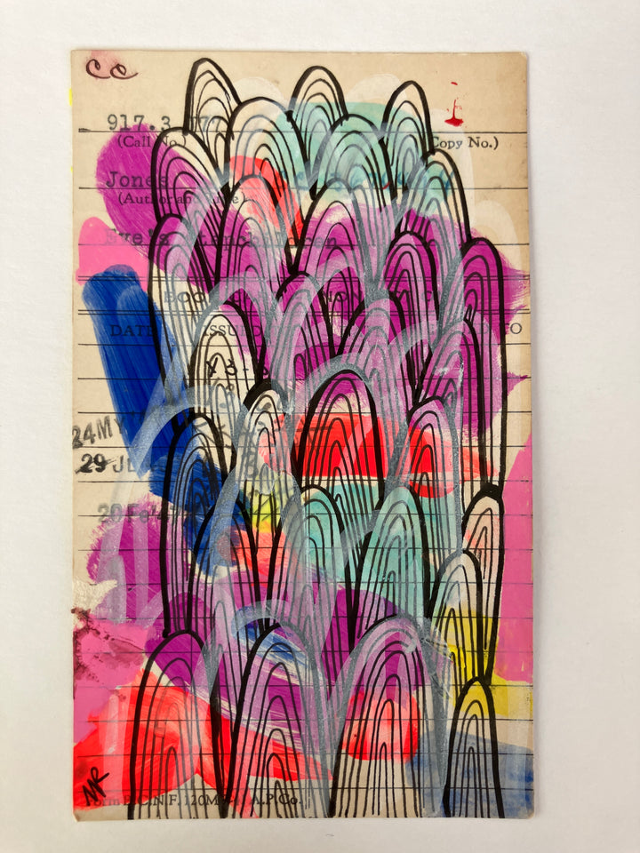 Abstract Art - Library Book Card