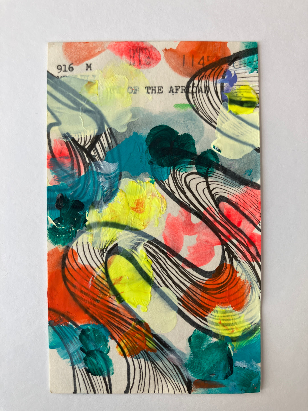 Abstract Art - Library Book Card