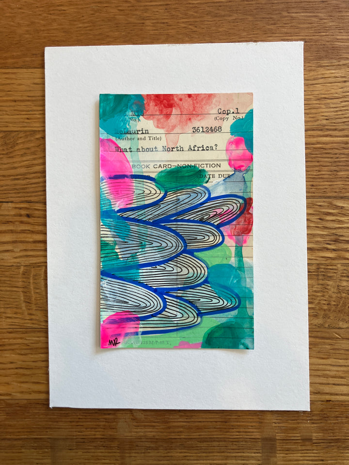 Abstract Art - Library Book Card
