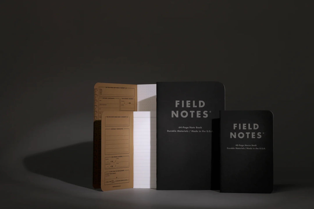 Pitch Black Memo Book (3 pk)