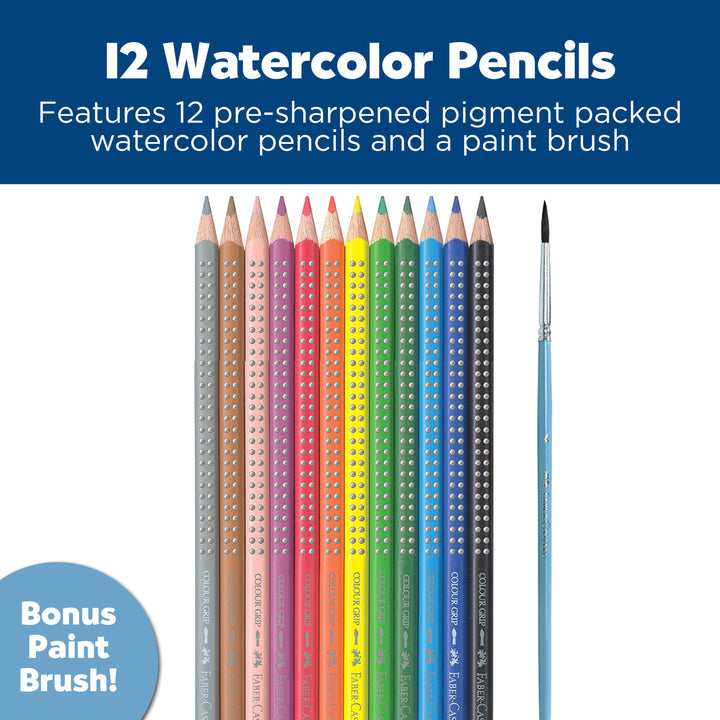 Faber-Castell GRIP Watercolor EcoPencils, Set of 12, Detail
