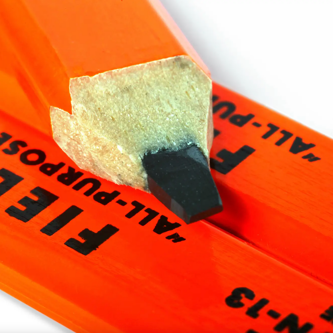 Field Notes Extra Strong Carpenter Pencils, Orange, Detail