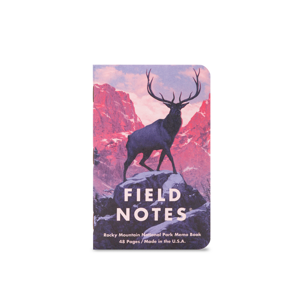Field Notes National Parks Memo Books, Set of 3, Rocky Mountain