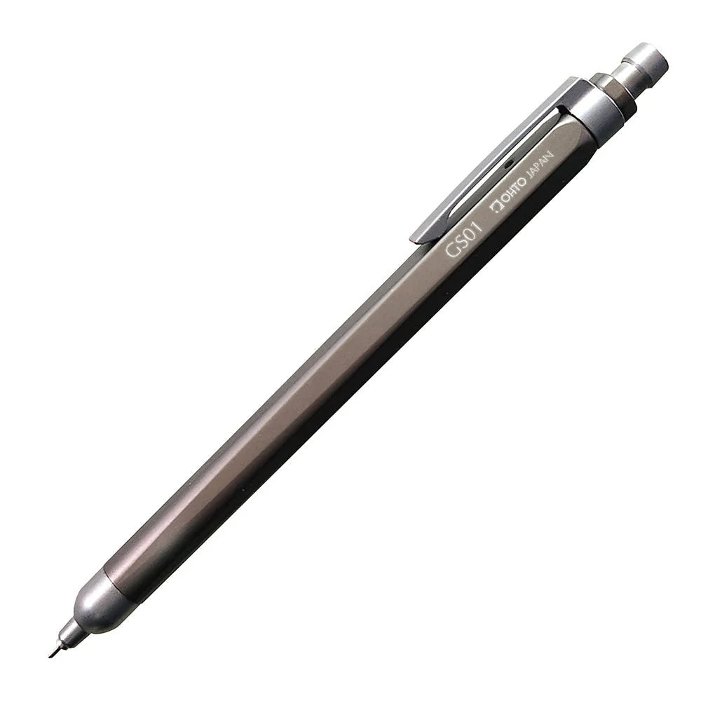 Ohto GS01 Ballpoint Pen – Aluminum Body, 0.7mm Tip, Smooth Ink