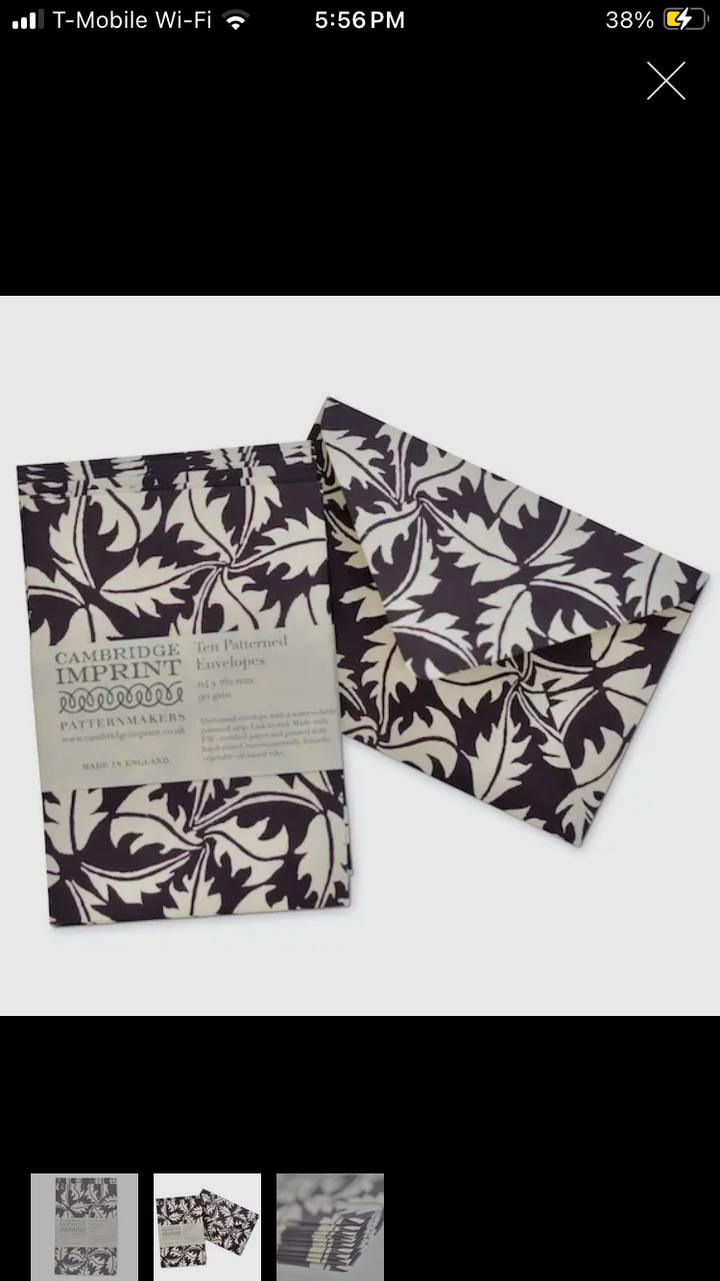 Patterned Envelopes, Set of 10