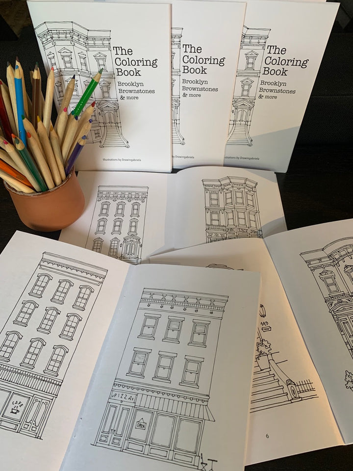 Brooklyn Brownstone Coloring Book