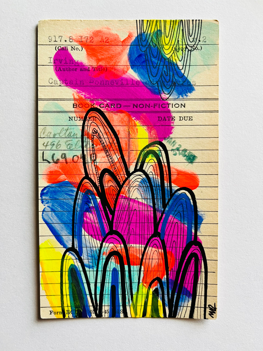Abstract Art - Library Book Card