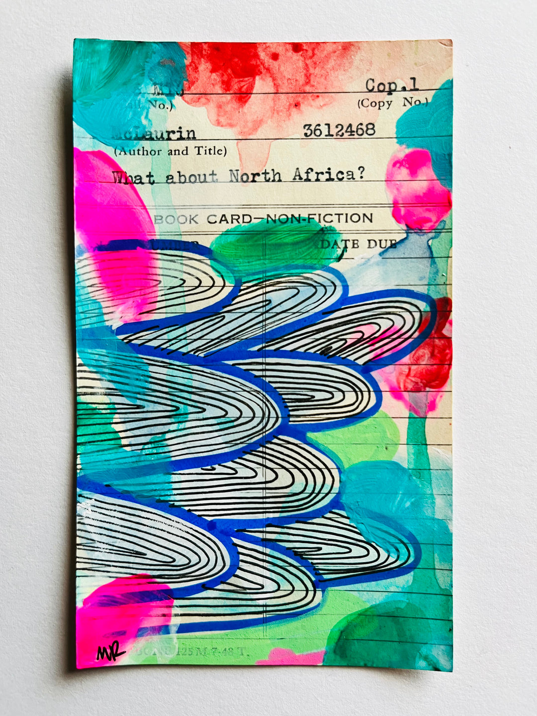 Abstract Art - Library Book Card