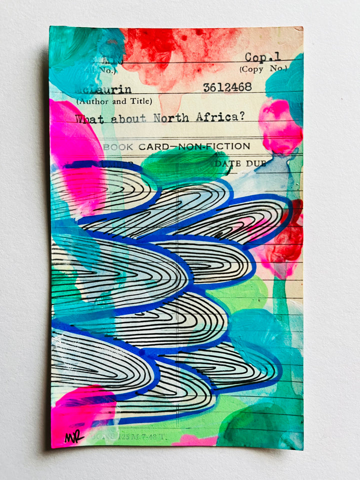 Abstract Art - Library Book Card