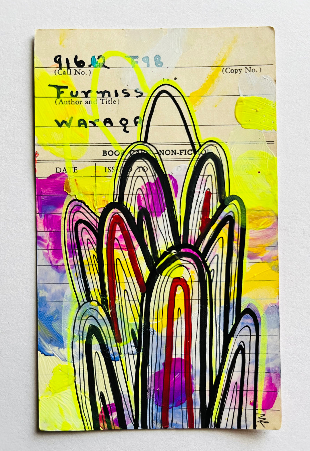 Abstract Art - Library Book Card