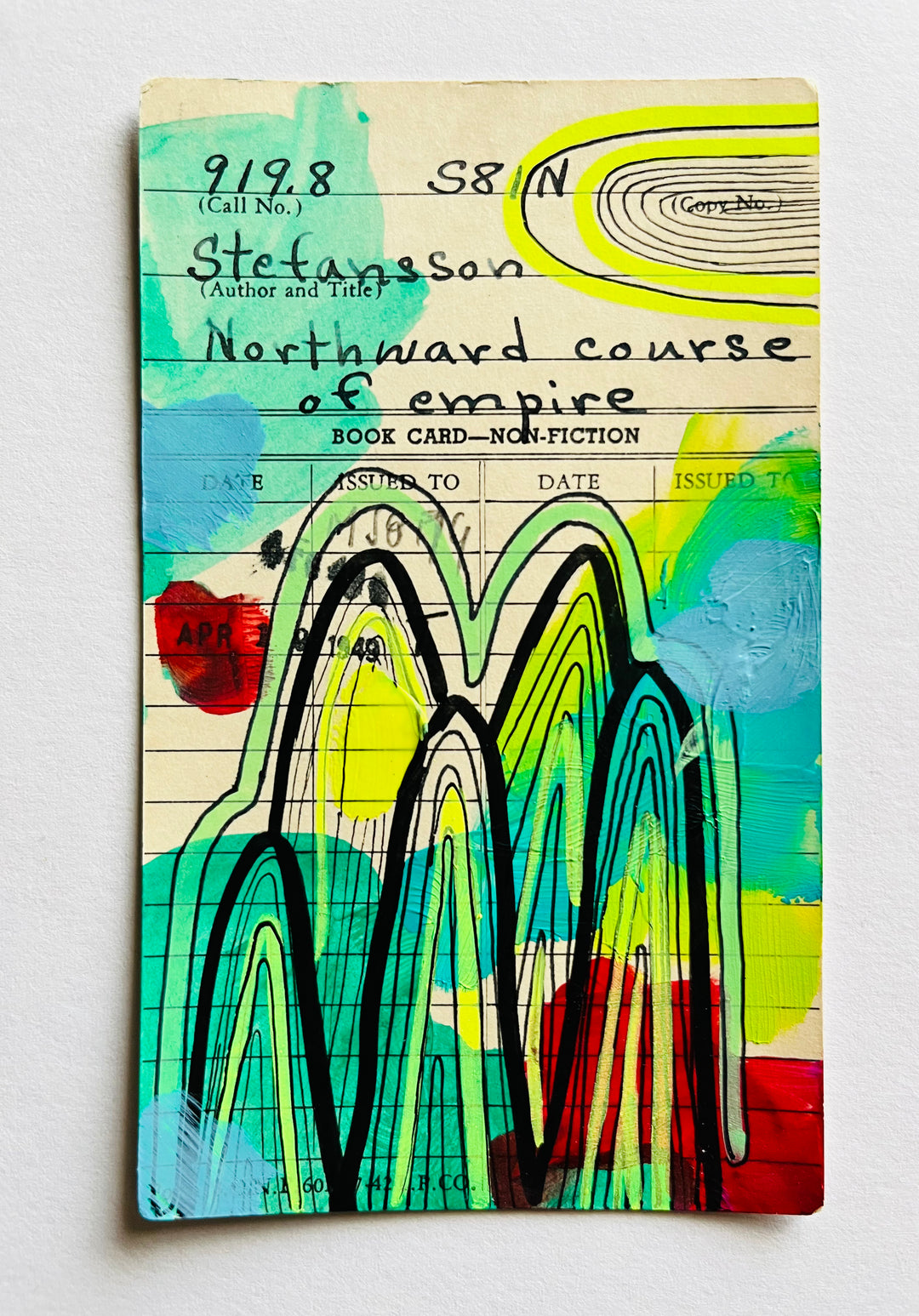 Abstract Art - Library Book Card